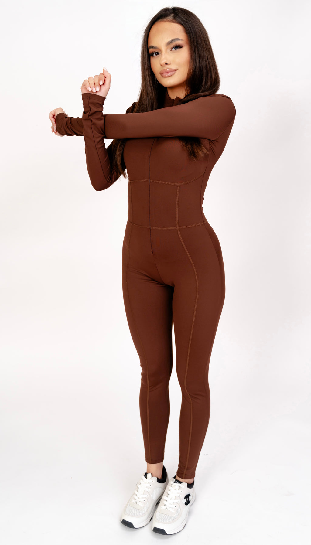 Salopetă Modelatoare cu Efect de Talie Subțiată -Chocolate Fit ALORA