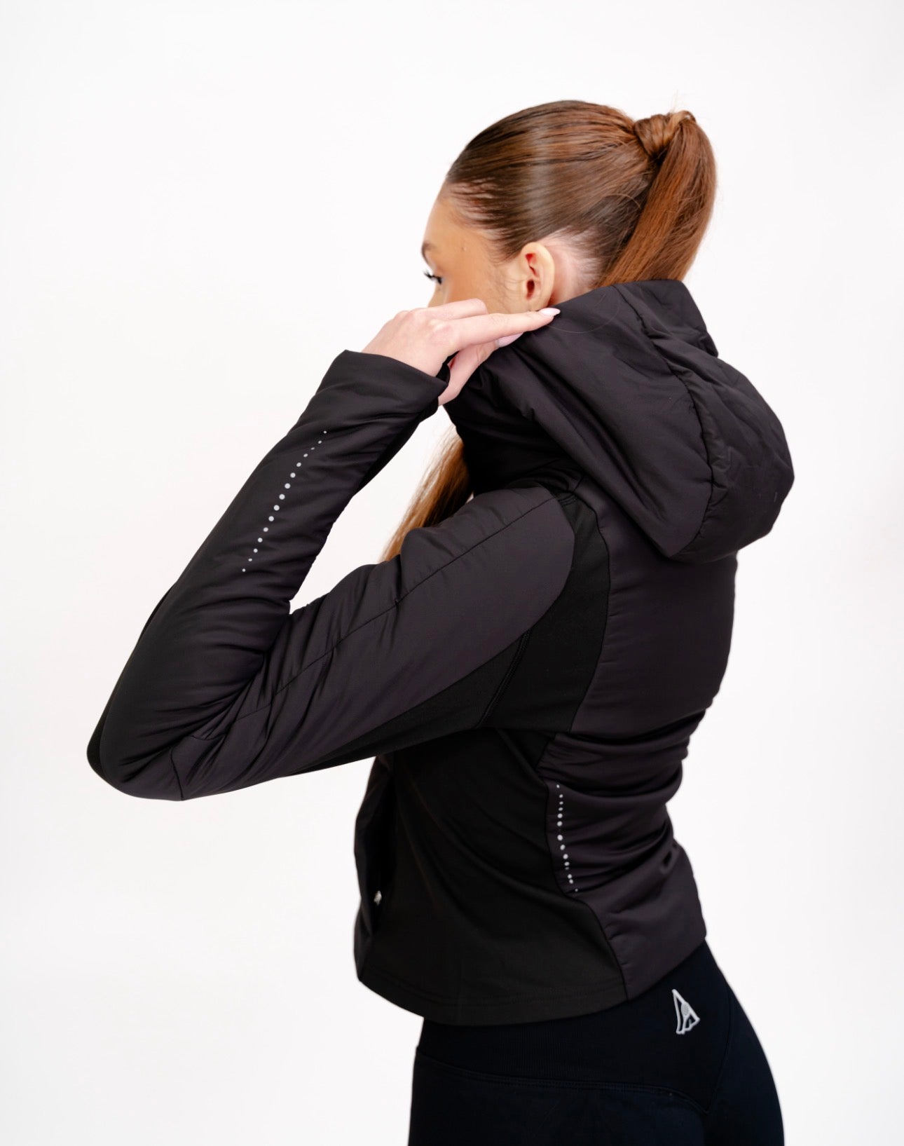 Geacă sport damă cu fermoar și detalii reflectorizante - ALORA