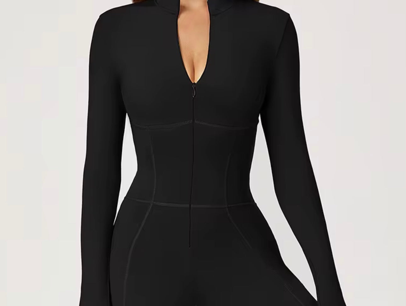 Salopetă Modelatoare cu Efect de Talie Subțiată- Black Fit ALORA