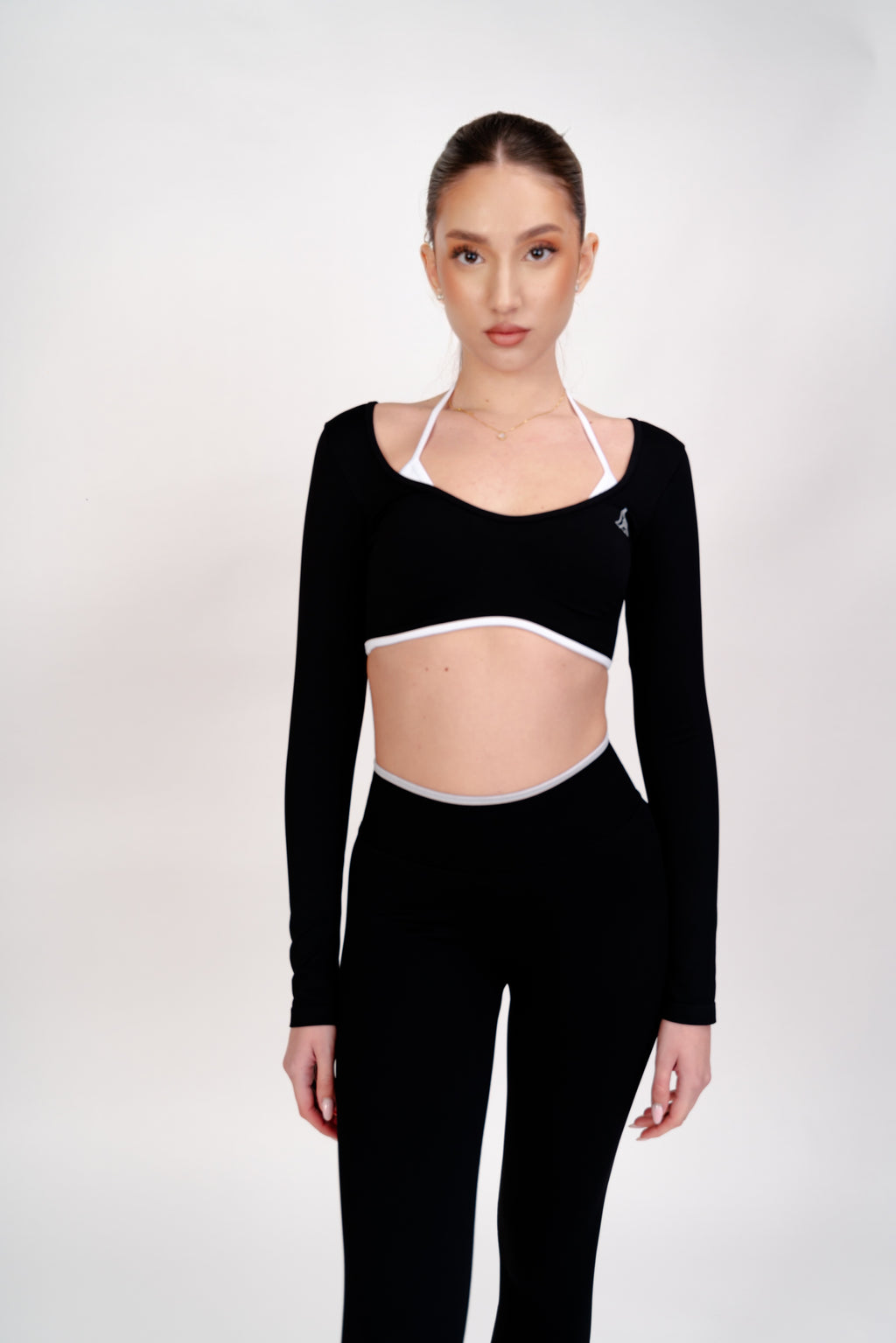 Set 2 piese Eclipse Negru - Top si Colanti